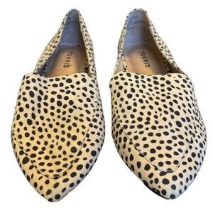 Torrid Extra Wide Width Faux Suede Cheetah Print Slip-on Flat Loafer Size 8.5WW